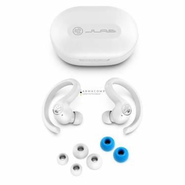 JLab JBuds Air Sport True Wireless Earbuds Headset White