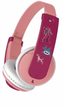 JVC HA-KD10W-P Wireless Bluetooth Headphones for Kids Pink