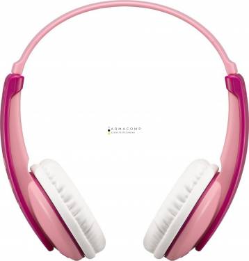 JVC HA-KD10W-P Wireless Bluetooth Headphones for Kids Pink