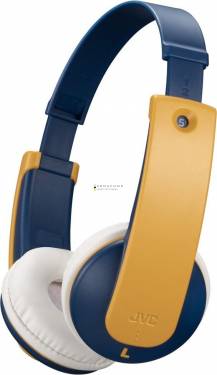 JVC HA-KD10W-Y Wireless Bluetooth Headphones for Kids Yellow/Blue