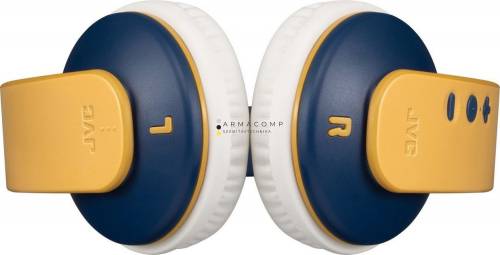 JVC HA-KD10W-Y Wireless Bluetooth Headphones for Kids Yellow/Blue