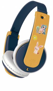 JVC HA-KD10W-Y Wireless Bluetooth Headphones for Kids Yellow/Blue