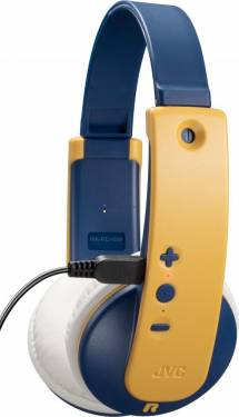 JVC HA-KD10W-Y Wireless Bluetooth Headphones for Kids Yellow/Blue