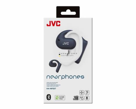 JVC HA-NP35T-AU Nearphones Bluetooth Headset Blue