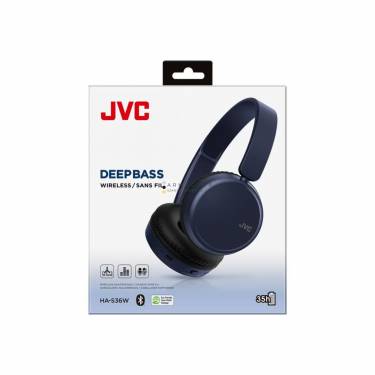 JVC HA-S36W Foldable Bluetooth on-ear Headphones Blue