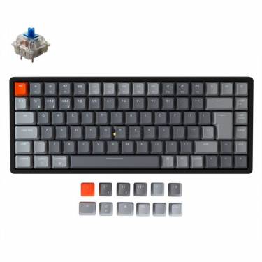 Keychron K2 Wireless Mechanical RGB Blue Switch Keyboard Black UK