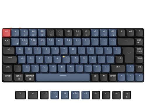 Keychron K3 Pro Wireless Mechanical Low Profile Gateron RGB Brown Switch Black UK