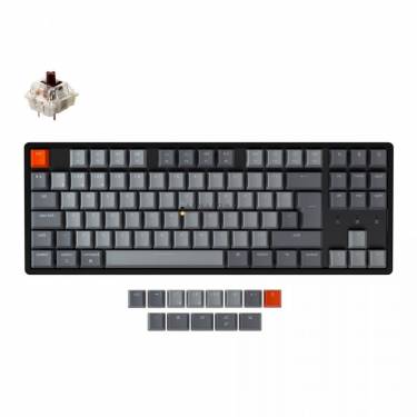 Keychron K8 Wireless Mechanical Gateron G Pro RGB Backlight Aluminum Frame Brown Switch Keyboard Black UK