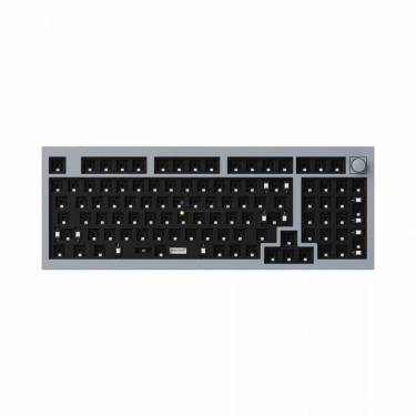 Keychron Q5 QMK Custom Mechanical Keyboard Barebone ISO Knob Silver Grey UK