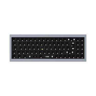 Keychron Q7 Swappable RGB Backlight Knob ISO Keyboard Barebone Silver Grey