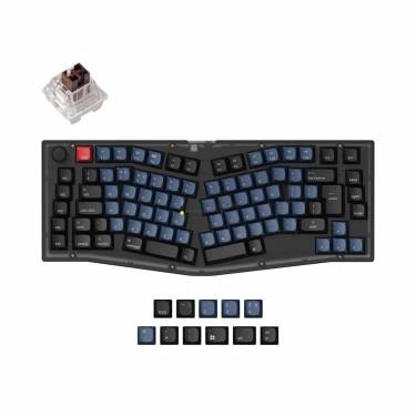 Keychron V10 RGB Fully Assembled Knob K Pro Brown Mechanical Hot Swap Keyboard Frosted Black UK