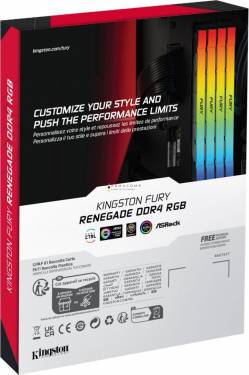 Kingston 128GB DDR4 3200MHz Kit(4x32GB) Fury Renegade RGB Black