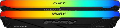 Kingston 16GB DDR4 2666MHz Kit(2x8GB) Fury Beast RGB Black