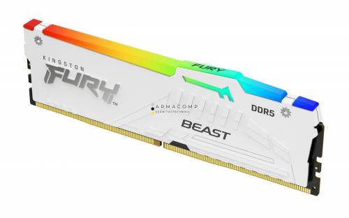 Kingston 16GB DDR5 6000MHz Fury Beast RGB Expo White