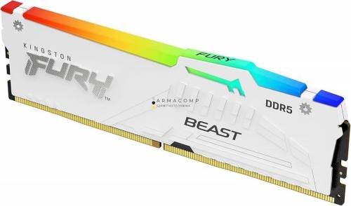 Kingston 16GB DDR5 6400MHz Fury Beast RGB XMP White