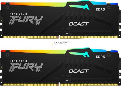 Kingston 32GB 6800MHz Kit(2x16GB) Fury Beast RGB Black