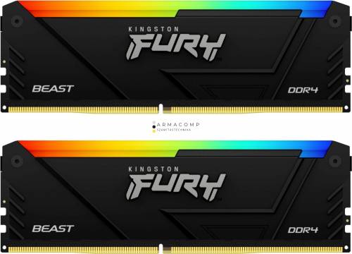 Kingston 32GB DDR4 2666MHz Kit(2x16GB) Fury Beast RGB Black