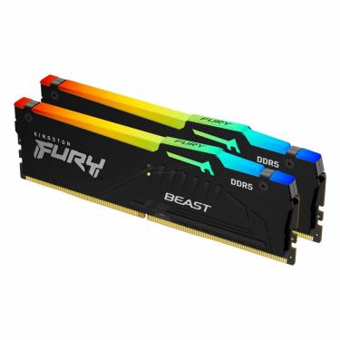 Kingston 32GB DDR5 5200MHz Kit(2x16GB) Fury Beast RGB Black