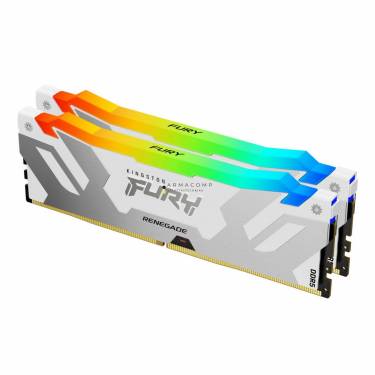 Kingston 32GB DDR5 6400MHz Kit(2x16GB) Fury Renegade RGB White/Silver