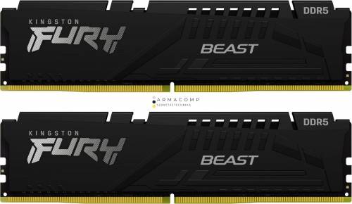 Kingston 64GB 6000Mhz Kit(4x16GB) Fury Beast Black