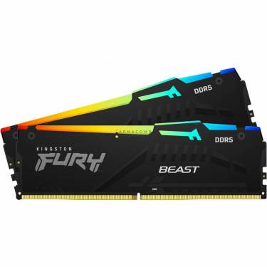 Kingston 64GB DDR5 4800MHz Kit(2x32) Fury Beast RGB Black