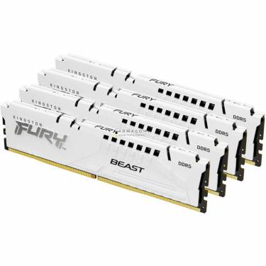 Kingston 64GB DDR5 6000MHz Kit(4x16GB) Fury Beast White