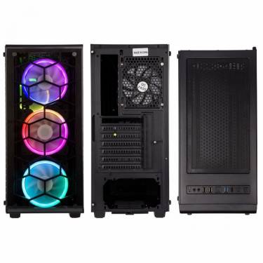 Kolink Observatory RGB Tempered Glass Black