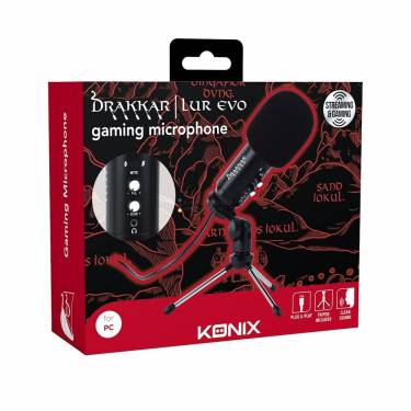 KONIX Drakkar Lur Evo Microphone Black