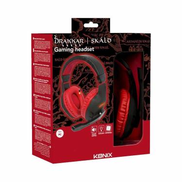 KONIX Drakkar Skald 7.1 Gaming Headset Black