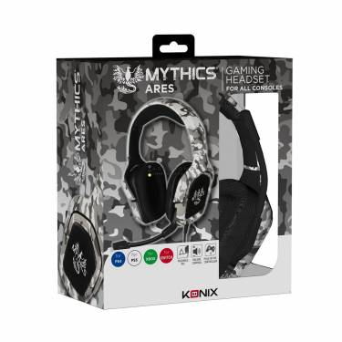 KONIX Mythics Ares Camo Gaming Headset Black/White