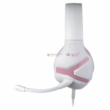 KONIX Mythics Geek Girl Crystal Gaming Headset White/Pink