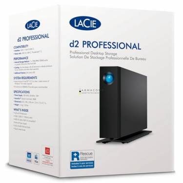 LaCie 20TB 3,5" USB3.1 Type-C d2 Professional Black