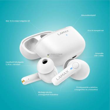 Lamax Clips1 Play Bluetooth Headset White