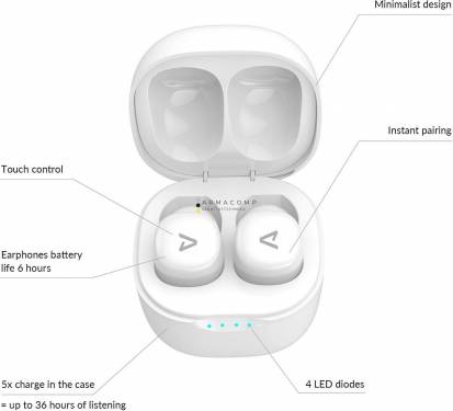 Lamax Dots 2 Touch Wireless Headset White