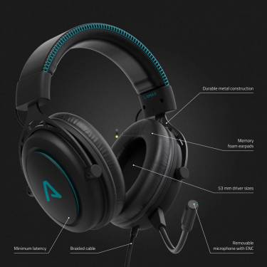 Lamax Heroes General 1 Gamer Headset Black