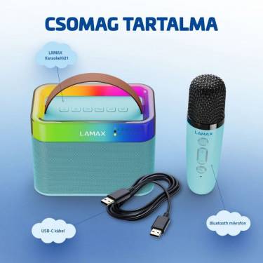 Lamax KaraokeKid1 Bluetooth Speaker Blue