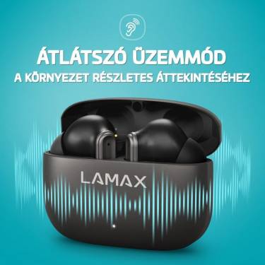 Lamax SteelClips1 ANC Bluetooth Headset Black