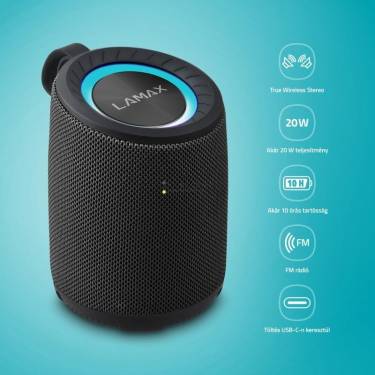 Lamax Waver1 Bluetooth Speaker Black