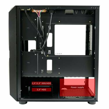 LC Power 712MB Polynom X Tempered Glass Black