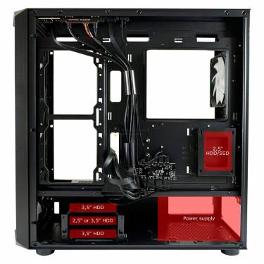 LC Power 804B Obsession X Gaming Case ARGB Tempered Glass Black