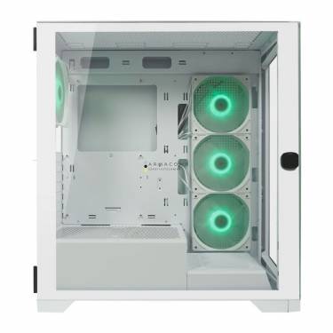 LC Power 806W Crosswind X Gaming Case ARGB Tempered Glass White