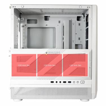 LC Power 900W Lumaxx Light Tempered Glass White