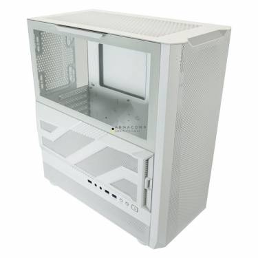 LC Power 900W Lumaxx Light Tempered Glass White