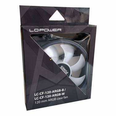 LC Power LC-CF-120-ARGB-B 120mm ARGB Case Fan Black