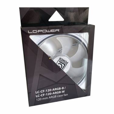 LC Power LC-CF-120-ARGB-W 120mm ARGB Case Fan White