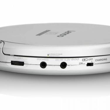 Lenco CD-201SI - Portable CD-Player with Anti-shock Silver