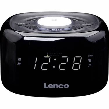 Lenco CR-12 FM Clock Radio Black