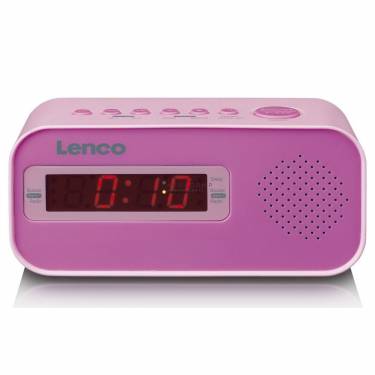 Lenco CR-205 Alarm Clock Radio Pink