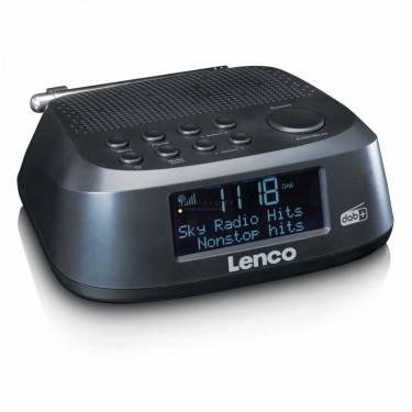 Lenco CR-605 Alarm Clock Black