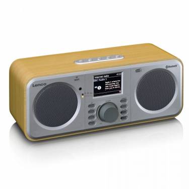 Lenco DIR-141WD internet radio with DAB+ Bluetooth and spotify connect Wood